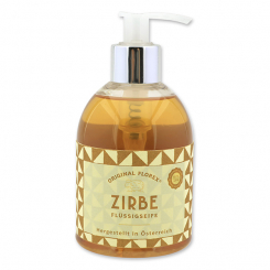 Liquid sheep milk soap 250ml in a dispenser, "Handmade Paper" Swiss Pine 