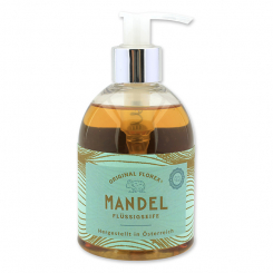 Flüssigseife 250ml im Spender, "Handmade Paper" Mandel 