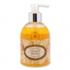 Flüssigseife mit Schafmilch 250ml im Spender "Vintage-Motiv 20", Orange 