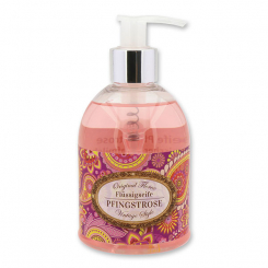 Flüssigseife mit Schafmilch 250ml im Spender "Vintage-Motiv 34", Pfingstrose 