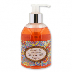 Flüssigseife mit Schafmilch 250ml im Spender "Vintage-Motiv 36", Granatapfel 
