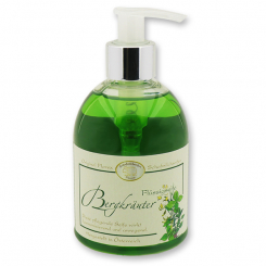 Flüssigseife mit biologischer Schafmilch 250ml im Spender klassisch, Bergkräuter 