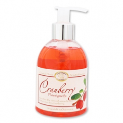 Liquid sheep milk soap 250ml in a dispenser classic, Cranberry 
