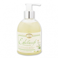 Liquid sheep milk soap 250ml in a dispenser classic, Edelweiss 