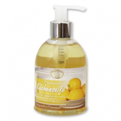 Flüssigseife mit biologischer Schafmilch 250ml im Spender modern, Küchenseife 