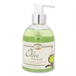 Liquid sheep milk soap 250ml in a dispenser classic, Olive 
