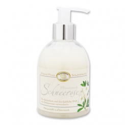 Flüssigseife mit biologischer Schafmilch 250ml im Spender klassisch, Schneerose 