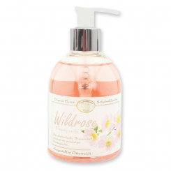 Liquid sheep milk soap 250ml in a dispenser modern, Wild rose 