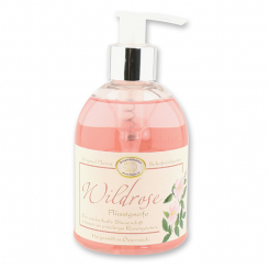Liquid sheep milk soap 250ml in a dispenser classic, Wild rose 