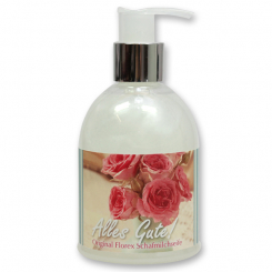 Liquid sheep milk soap 250ml in a dispenser "Alles Gute", Classic 