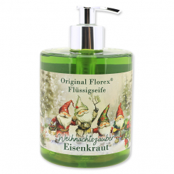 Flüssigseife Schafmilch 500ml im Spender "Weihnachtszauber-Motiv 12", Eisenkraut 