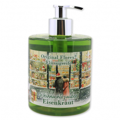 Liquid sheep milk soap 500ml in a dispenser "Christmas magic motif 9", Verbena 