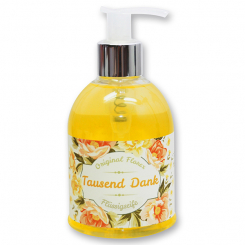 Flüssigseife mit Schafmilch 250ml im Spender "Tausend Dank", Orange 