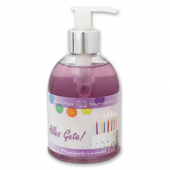 Liquid sheep milk soap 250ml in a dispenser "Alles Gute", Lavender 