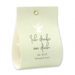 Bath butter ball with sheep milk 50g in a bag "Ich denke an dich...", Lemongrass 