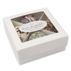 Bath butter ball with sheep milk 50g in a box, Set of 4 