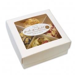 Bath butter ball with sheep milk 50g in a box, Set of 4 