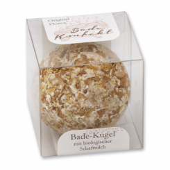 Bath butter ball with sheep milk 50g in box, Orange/Almond 