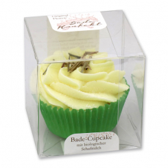 XL Bath butter cupcake with sheep milk 90g in box, Lemongrass 
