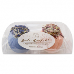 Bath butter ball with sheep milk 50g in a cellophane bag, Set of 2 