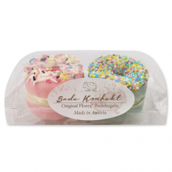 Bath butter donut with sheep milk 60g in a cellophane bag, Set of 2 