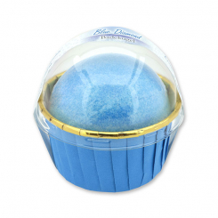 Bath ball with sheep milk 125g in a cases modern, Blue Diamond 