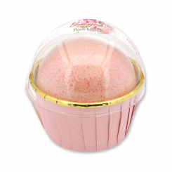 Bath ball with sheep milk 125g in a cases modern, Flower 