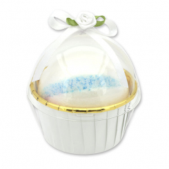Bath bomb with sheep milk 125g in a cases decorated, Spring fever 