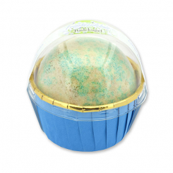 Bath ball with sheep milk 125g in a cases modern, Discreet fresh 
