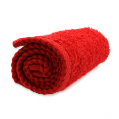Face towel 30x30cm, red 
