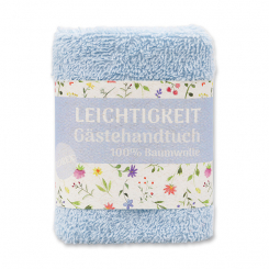 Hand towel 30x30cm "Leichtigkeit", blue 