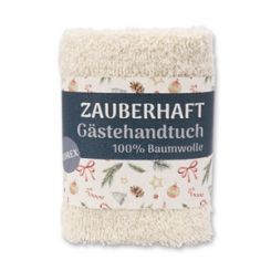 Hand towel 30x30cm "Zauberhaft", creme 