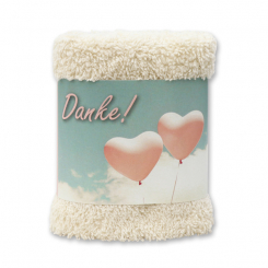 Hand towel 30x30cm "Danke", creme 