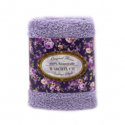 Waschtuch 30x30cm "Vintage-Motiv 173", flieder 