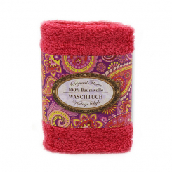 Waschtuch 30x30cm "Vintage-Motiv 34", pink 