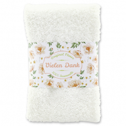 Gästehandtuch 30x50cm "Vielen Dank", weiß 