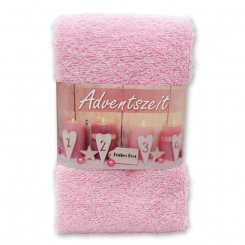 Guest towel 30x50cm "Adventszeit", rose 
