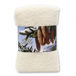 Guest towel 30x50cm "Stille Zeit", creme 