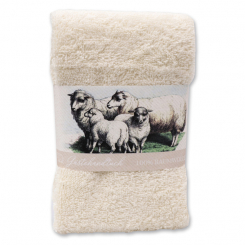Guest towel 30x50cm "Sheep", creme 