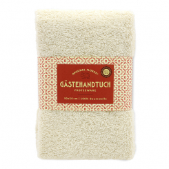 Guest towel 30x50cm, "Handmade Paper" creme 