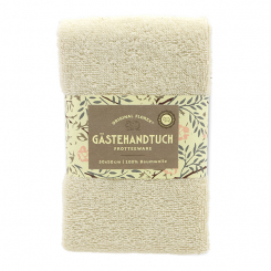 Gästehandtuch 30x50cm, "Handmade Paper" creme 