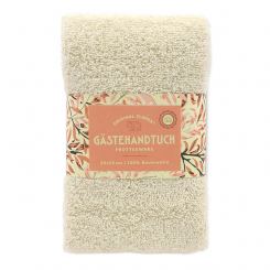Gästehandtuch 30x50cm, "Handmade Paper" creme 