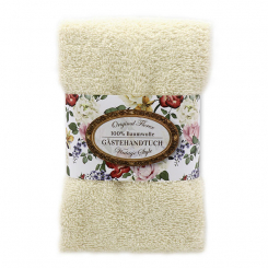 Gästehandtuch 30x50cm "Vintage-Motiv 143", creme 