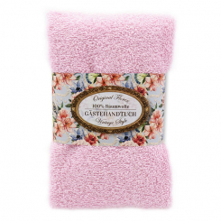 Gästehandtuch 30x50cm "Vintage-Motiv 170", rosa 