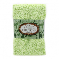 Gästehandtuch 30x50cm "Vintage-Motiv 178", grün 
