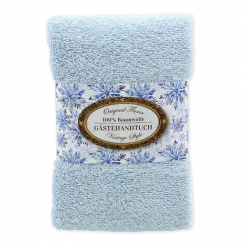 Gästehandtuch 30x50cm "Vintage-Motiv 220", blau 