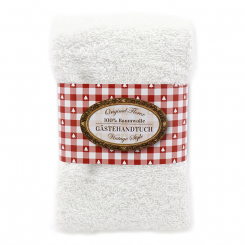 Gästehandtuch 30x50cm "Vintage-Motiv 41", weiß 