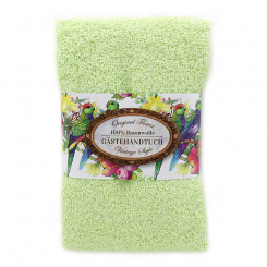 Gästehandtuch 30x50cm "Vintage-Motiv 81", grün 