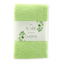 Guest towel 30x50cm "Der Wald ist mein Kraftplatz", green 