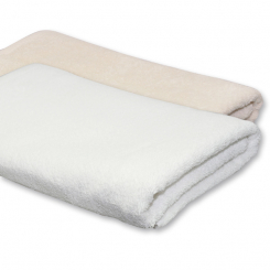 Large bath towel creme/white 70x140 cm 